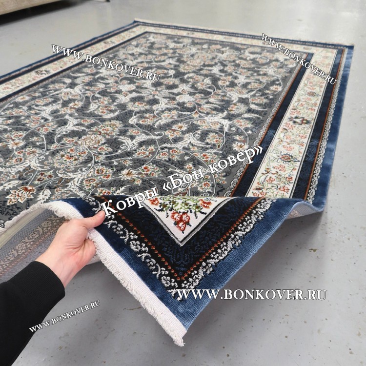 Турецкий Ковер Для Гостиной Дизайн 30568 Синий