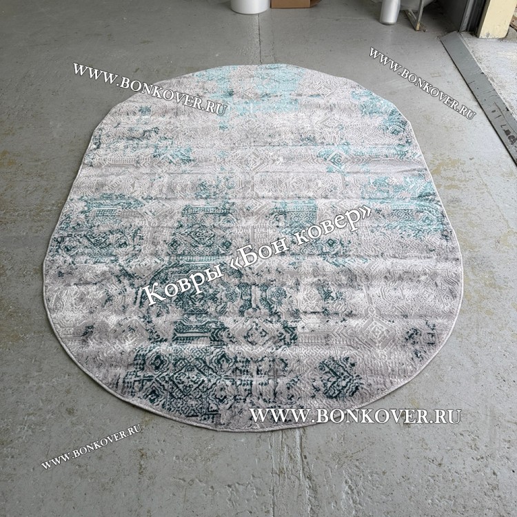 Современный Овальный Ковер для Гостиной Дизайн 04